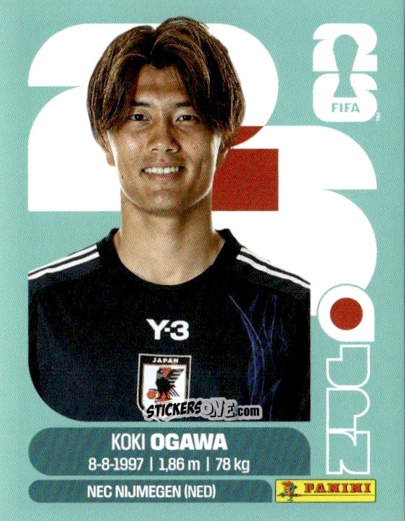 Cromo Koki Ogawa - Fifa World Cup 2026. Standard Edition n. JPN19 - Panini