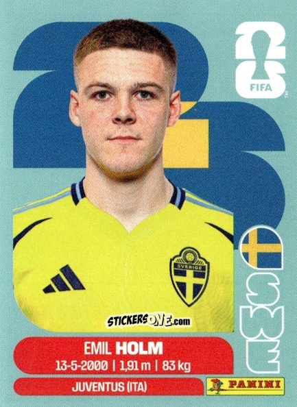 Cromo Emil Holm - Fifa World Cup 2026. Standard Edition n. SWE5 - Panini