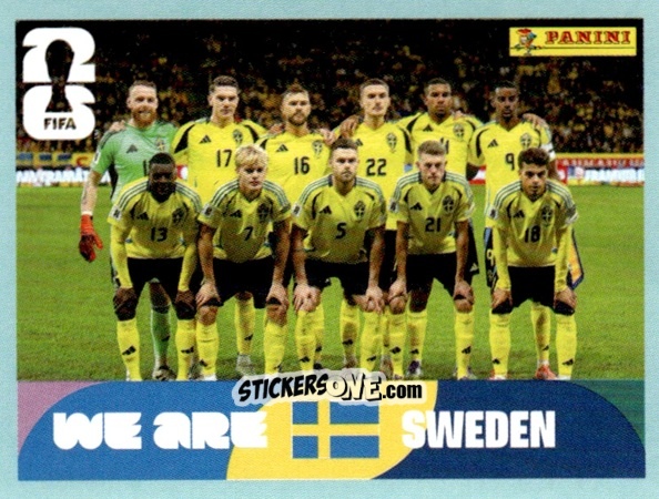 Cromo Team Photo - Fifa World Cup 2026. Standard Edition n. SWE13 - Panini
