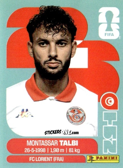 Figurina Montassar Talbi - Fifa World Cup 2026. Standard Edition n. TUN5 - Panini
