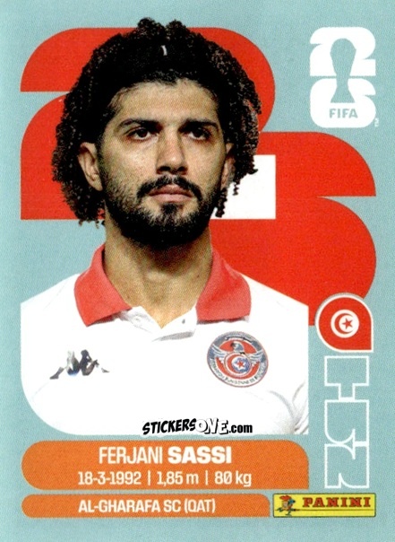 Cromo Ferjani Sassi - Fifa World Cup 2026. Standard Edition n. TUN11 - Panini