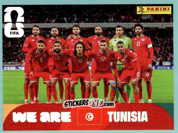 Sticker Team Photo - Fifa World Cup 2026. Standard Edition n. TUN13 - Panini