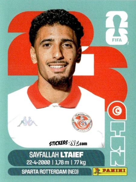 Cromo Sayfallah Ltaief - Fifa World Cup 2026. Standard Edition n. TUN19 - Panini
