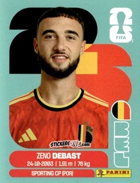 Cromo Zeno Debast - Fifa World Cup 2026. Standard Edition n. BEL5 - Panini