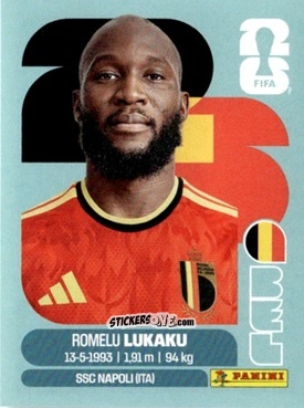 Cromo Romelu Lukaku - Fifa World Cup 2026. Standard Edition n. BEL20 - Panini