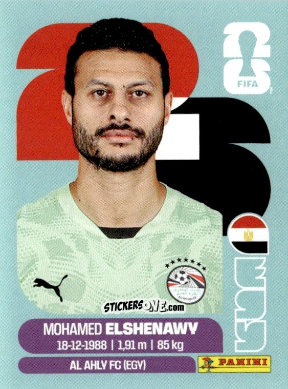 Cromo Mohamed El Shenawy - Fifa World Cup 2026. Standard Edition n. EGY2 - Panini
