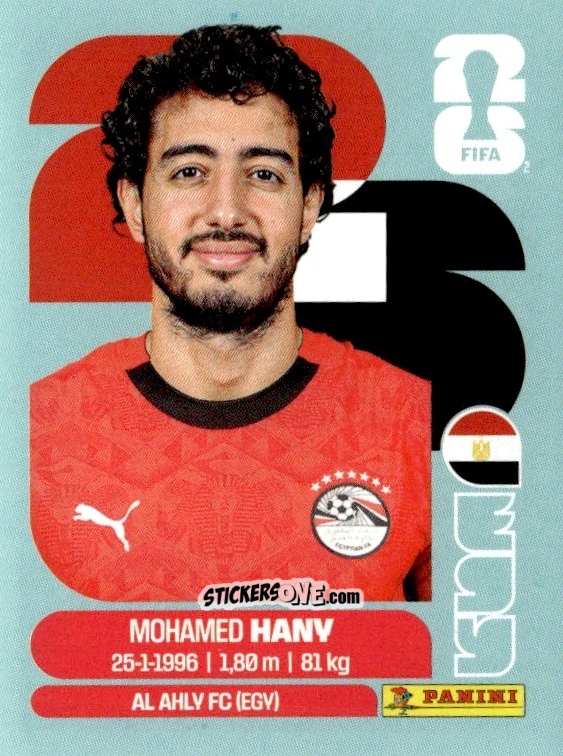 Cromo Mohamed Hany - Fifa World Cup 2026. Standard Edition n. EGY3 - Panini