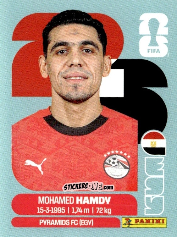 Cromo Mohamed Hamdy - Fifa World Cup 2026. Standard Edition n. EGY4 - Panini