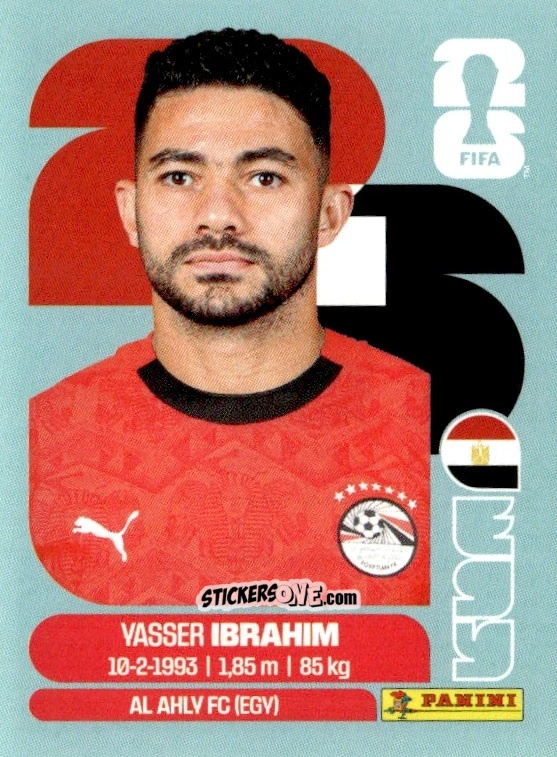 Cromo Yasser Ibrahim - Fifa World Cup 2026. Standard Edition n. EGY5 - Panini