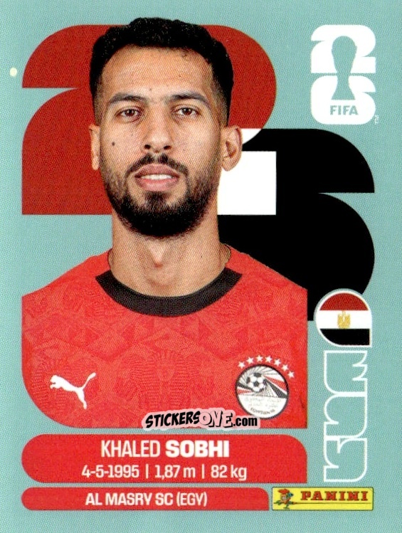 Cromo Khaled Sobhi - Fifa World Cup 2026. Standard Edition n. EGY6 - Panini