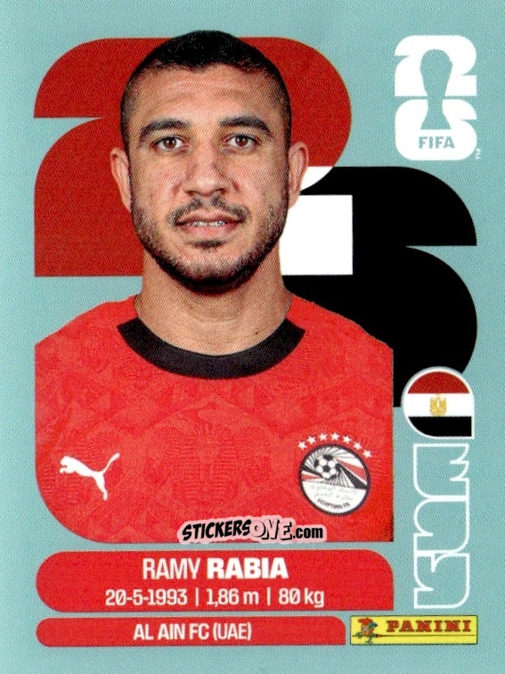 Cromo Ramy Rabia - Fifa World Cup 2026. Standard Edition n. EGY7 - Panini