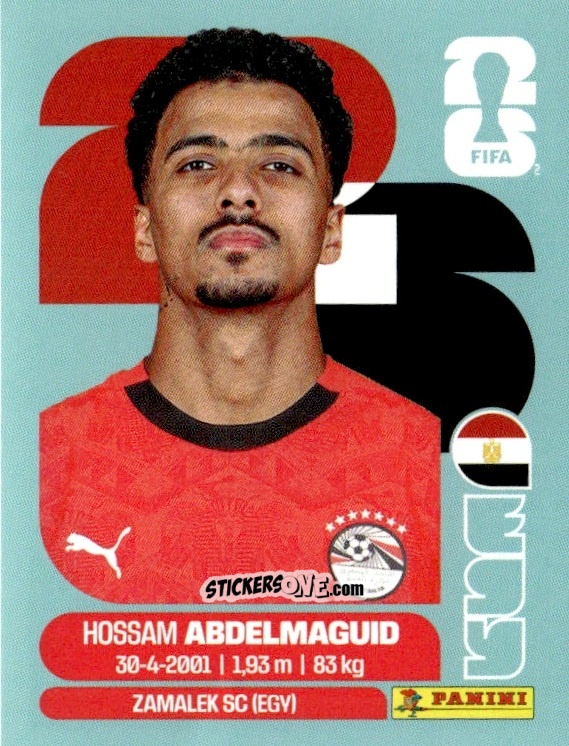 Cromo Hossam Abdelmaguid - Fifa World Cup 2026. Standard Edition n. EGY8 - Panini