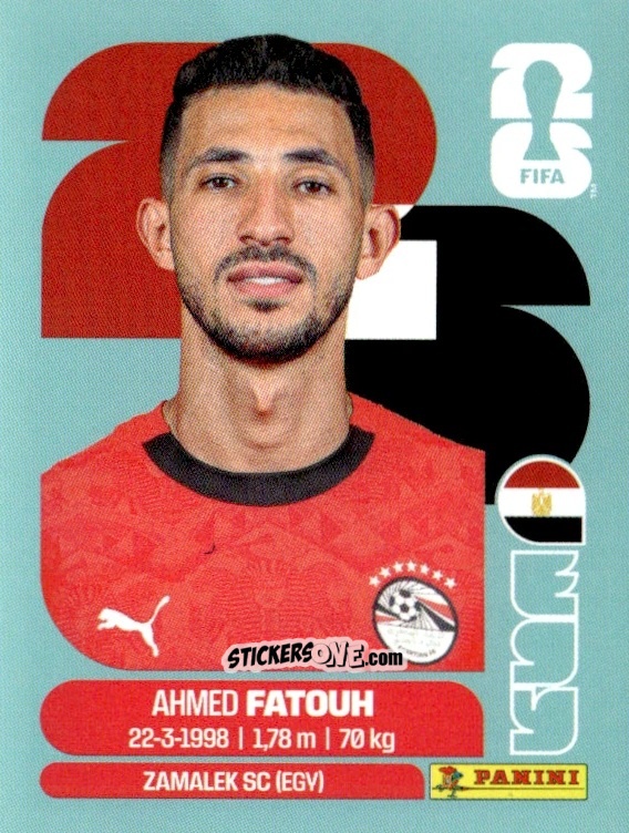 Cromo Ahmed Abou El Fotouh - Fifa World Cup 2026. Standard Edition n. EGY9 - Panini