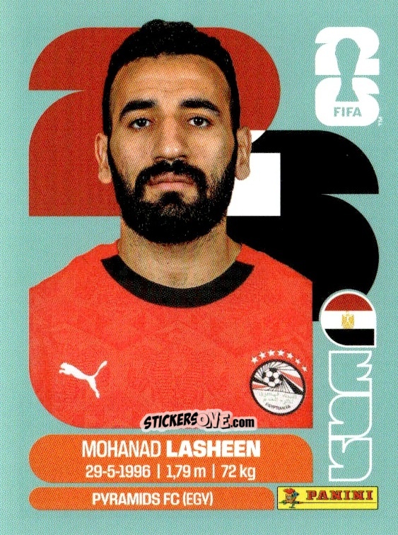 Cromo Mohanad Lasheen - Fifa World Cup 2026. Standard Edition n. EGY14 - Panini