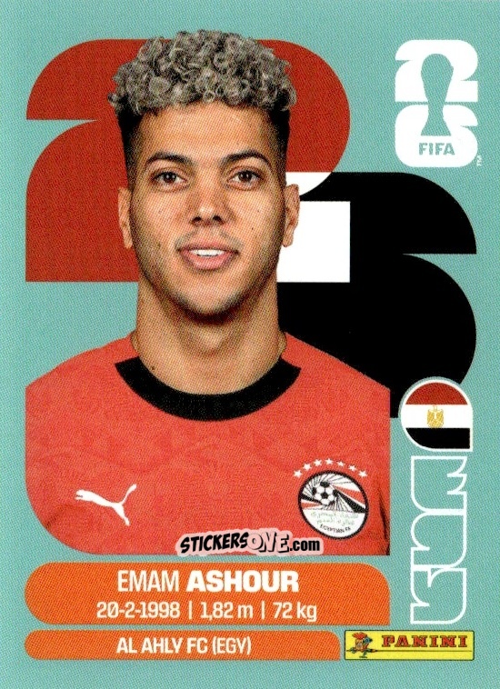 Cromo Emam Ashour - Fifa World Cup 2026. Standard Edition n. EGY15 - Panini