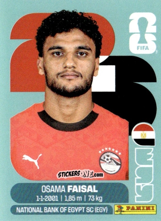 Cromo Osama Faisal - Fifa World Cup 2026. Standard Edition n. EGY16 - Panini