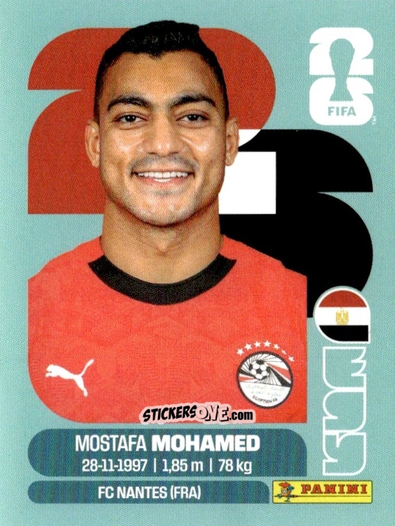Cromo Mostafa Mohamed - Fifa World Cup 2026. Standard Edition n. EGY18 - Panini