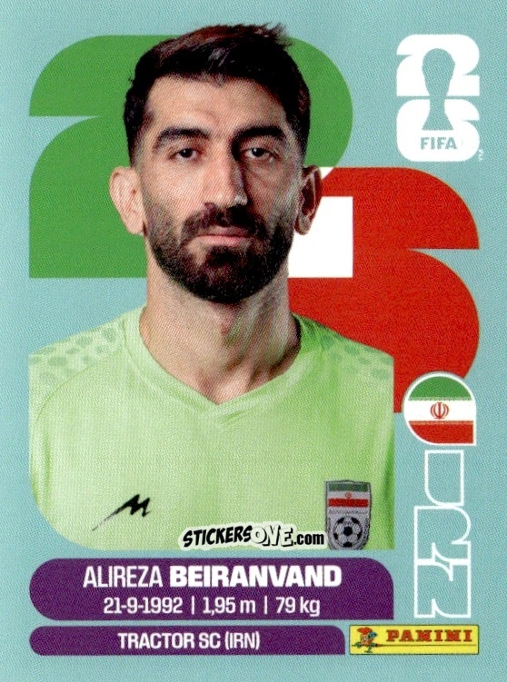 Sticker Alireza Beiranvand - Fifa World Cup 2026. Standard Edition n. IRN2 - Panini