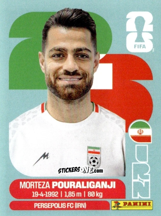 Sticker Morteza Pouraliganji - Fifa World Cup 2026. Standard Edition n. IRN3 - Panini