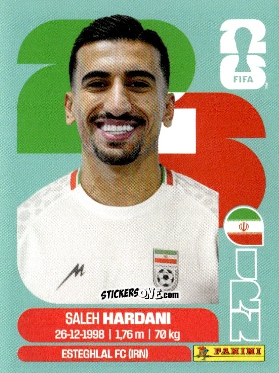 Sticker Saleh Hardani - Fifa World Cup 2026. Standard Edition n. IRN10 - Panini