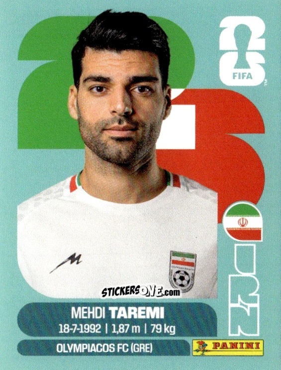 Figurina Mehdi Taremi - Fifa World Cup 2026. Standard Edition n. IRN18 - Panini