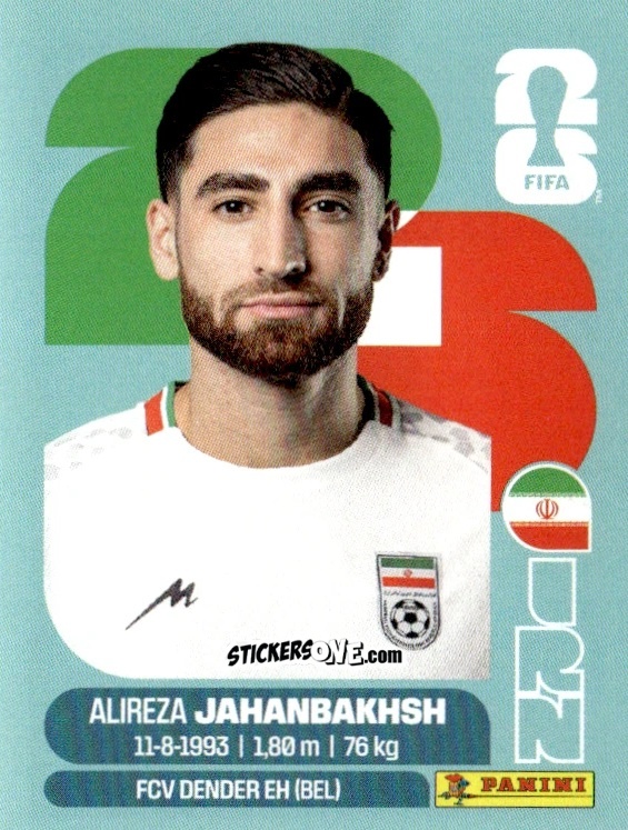 Sticker Alireza Jahanbakhsh - Fifa World Cup 2026. Standard Edition n. IRN19 - Panini