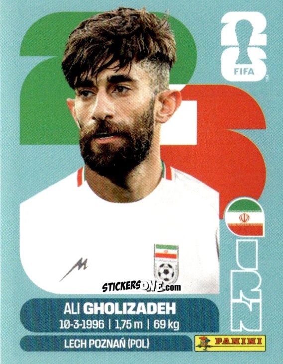 Sticker Ali Gholizadeh - Fifa World Cup 2026. Standard Edition n. IRN20 - Panini