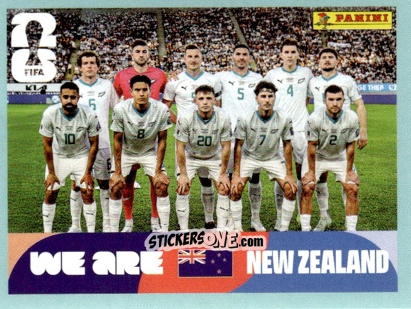 Figurina Team Photo - Fifa World Cup 2026. Standard Edition n. NZL13 - Panini