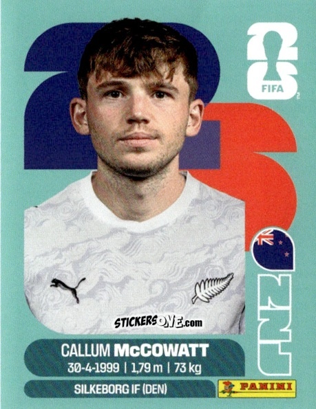 Sticker Callum McCowatt - Fifa World Cup 2026. Standard Edition n. NZL19 - Panini