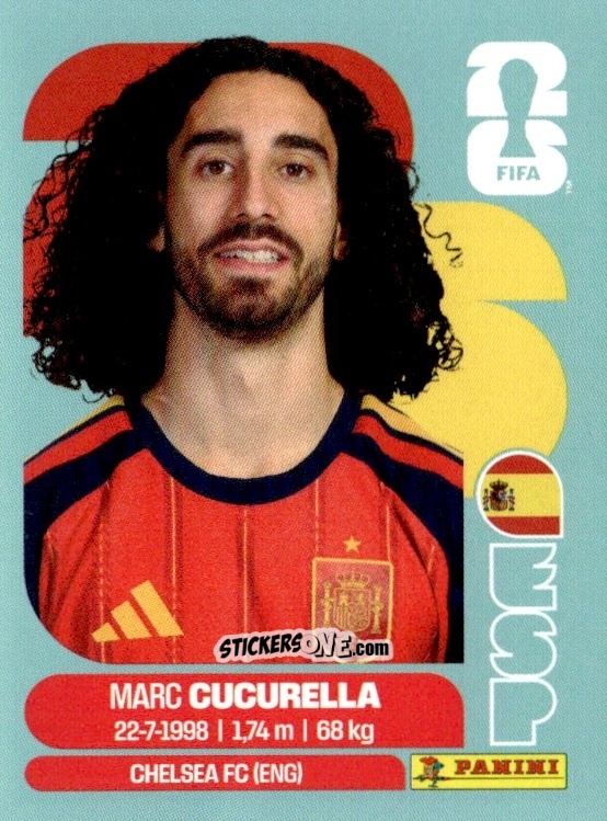 Figurina Marc Cucurella - Fifa World Cup 2026. Standard Edition n. ESP8 - Panini