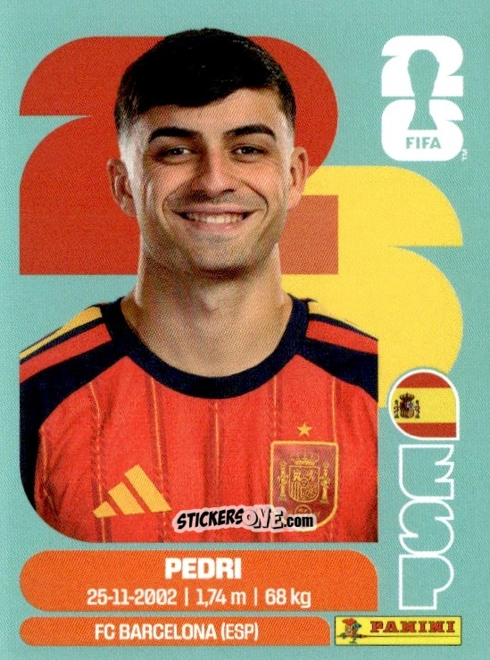 Cromo Pedri - Fifa World Cup 2026. Standard Edition n. ESP11 - Panini
