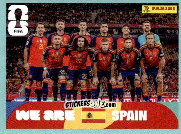 Sticker Team Photo - Fifa World Cup 2026. Standard Edition n. ESP13 - Panini