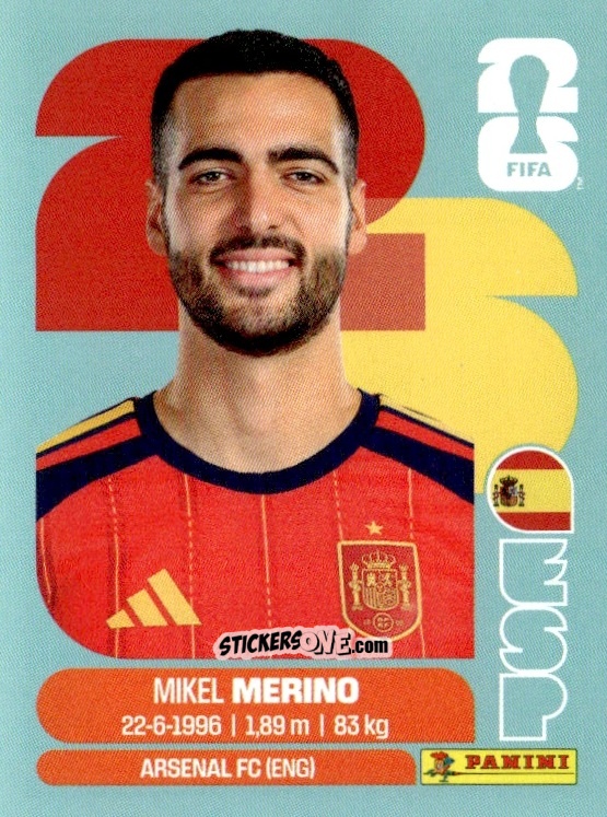 Sticker Mikel Merino - Fifa World Cup 2026. Standard Edition n. ESP14 - Panini