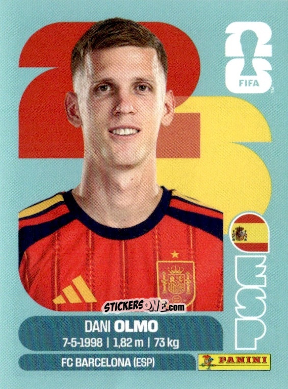 Figurina Dani Olmo - Fifa World Cup 2026. Standard Edition n. ESP16 - Panini