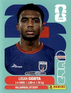 Figurina Logan Costa - Fifa World Cup 2026. Standard Edition n. CPV3 - Panini