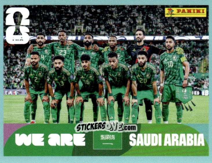 Cromo Team Photo - Fifa World Cup 2026. Standard Edition n. KSA13 - Panini