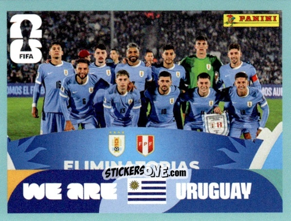 Figurina Team Photo - Fifa World Cup 2026. Standard Edition n. URU13 - Panini