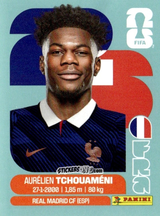 Figurina Aurélien Tchouaméni - Fifa World Cup 2026. Standard Edition n. FRA9 - Panini