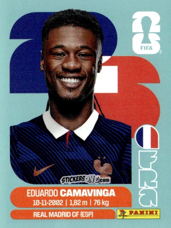 Cromo Eduardo Camavinga - Fifa World Cup 2026. Standard Edition n. FRA10 - Panini