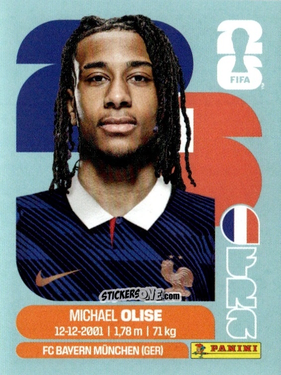 Cromo Michael Olise - Fifa World Cup 2026. Standard Edition n. FRA14 - Panini