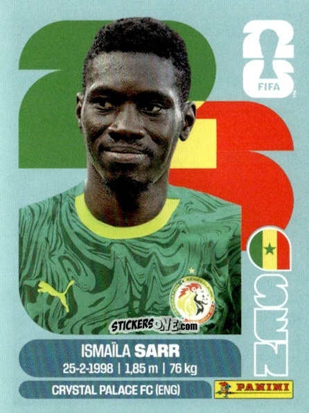 Cromo Ismaïla Sarr - Fifa World Cup 2026. Standard Edition n. SEN16 - Panini