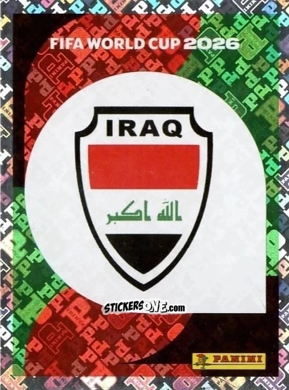 Cromo Emblem - Fifa World Cup 2026. Standard Edition n. IRQ1 - Panini