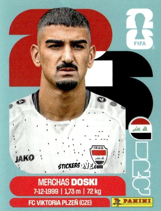 Sticker Merchas Doski - Fifa World Cup 2026. Standard Edition n. IRQ6 - Panini