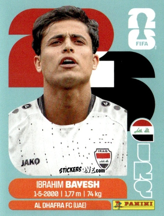 Sticker Ibrahim Bayesh - Fifa World Cup 2026. Standard Edition n. IRQ11 - Panini