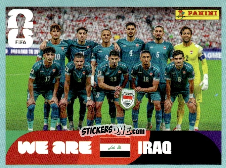 Sticker Team Photo - Fifa World Cup 2026. Standard Edition n. IRQ13 - Panini