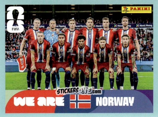 Sticker Team Photo - Fifa World Cup 2026. Standard Edition n. NOR13 - Panini