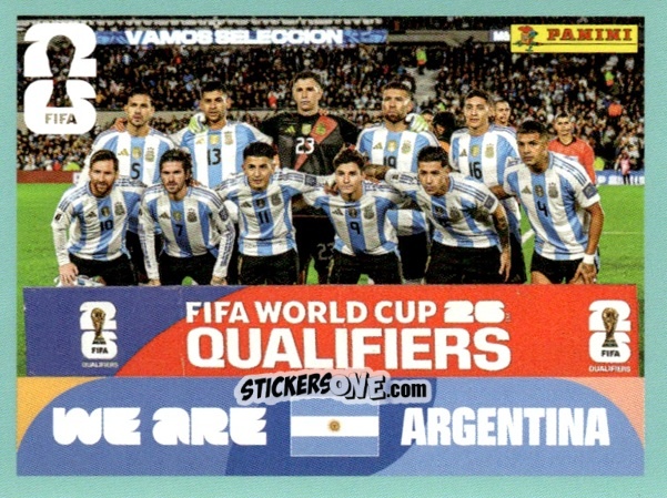 Sticker Team Photo - Fifa World Cup 2026. Standard Edition n. ARG13 - Panini