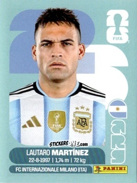 Cromo Lautaro Martinez - Fifa World Cup 2026. Standard Edition n. ARG18 - Panini