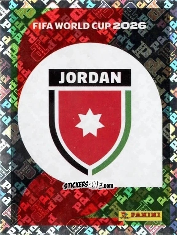 Cromo Emblem - Fifa World Cup 2026. Standard Edition n. JOR1 - Panini