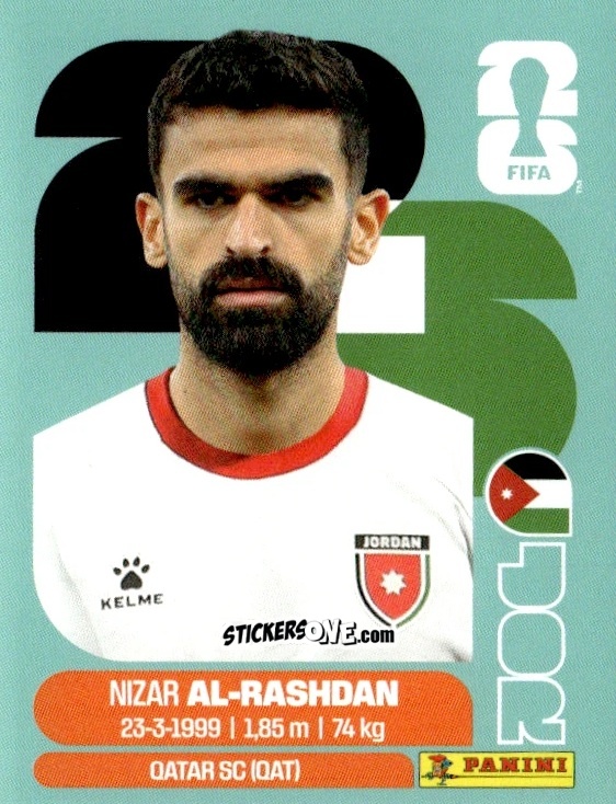 Cromo Nizar Al-Rashdan - Fifa World Cup 2026. Standard Edition n. JOR10 - Panini